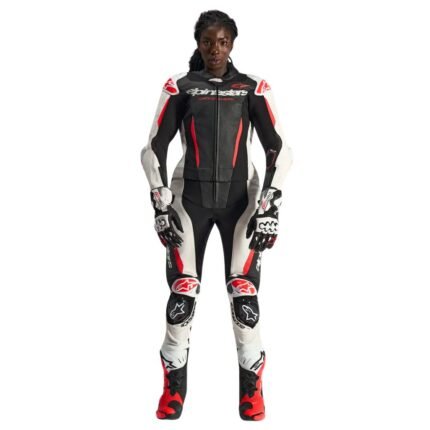 ALPINESTARS WOMEN STELLA GP-R7 LEATHER SUIT 2PIECE BLACK WHITE