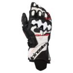 ALPINESTARS GP PLUS R V3 LEATHER GLOVES BLACK RED FLUO