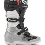 ALPINESTARS YOUTH TECH 7S BOOTS BLACK SILVER