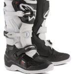 ALPINESTARS YOUTH TECH 7S BOOTS BLACK WHITE