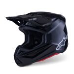 ALPINESTARS S-M7 SOLID HELMET ECE06/DOT BLACK GLOSSY