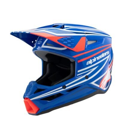 ALPINESTARS SM3 YOUTH WURX HELMET ECE06 DOT BLUE