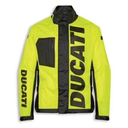 DUCATI RAIN JACKET AQUA HI-VIS