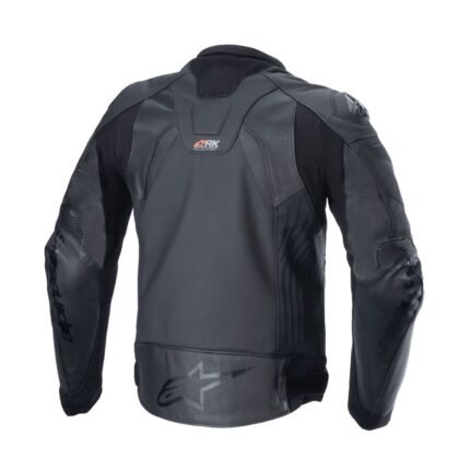 ALPINESTARS GP PLUS R V4 RIDEKNIT LEATHER JACKET BLACK