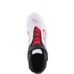 ALPINESTARS TECH-1 K V2 SHOES WHITE BLACK