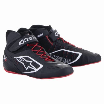 ALPINESTARS TECH-1 KX V2 SHOES BLACK RED FLUO