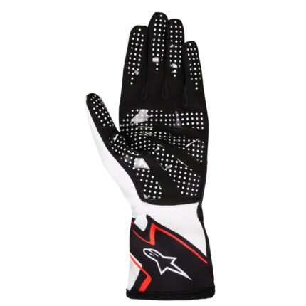 ALPINESTARS TECH-1 K RACE V2 GLOVES GRAPHIC 1 WHITE