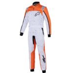 ALPINESTARS KMX-9 V3 GRAPHIC 6 SUIT WHITE ORANGE
