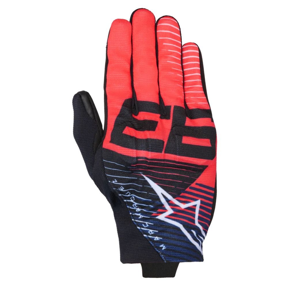 ALPINESTARS MM93 REEF V2 GLOVES RED FLUO PREMIUM MOTORCYCLE RIDING GLOVES ALPINESTARS MM93 REEF V2 GLOVES RED FLUO