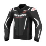 ALPINESTARS GP FORCE V2 AIR LEATHER JACKET BLACK WHITE