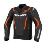 ALPINESTARS GP FORCE V2 LEATHER JACKET BLACK RED