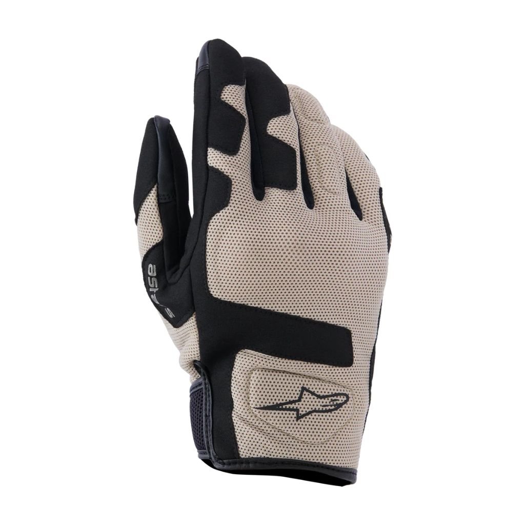 ALPINESTARS IGNITE GLOVES IN ALUMINIUM WITH LIGHTWEIGHT MOTORCYCLE RIDING PROTECTION ALPINESTARS IGNITE GLOVES ALUMINIUM
