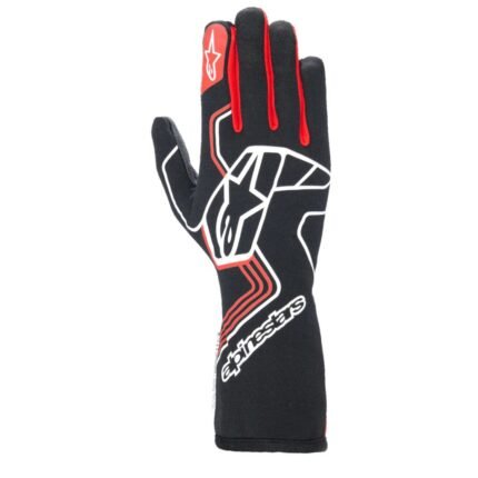 ALPINESTARS TECH-1 RACE V4 GLOVES BLACK RED