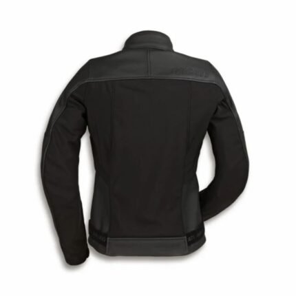 DUCATI LEATHER-FABRIC JACKET LOGO C1 WOMAN