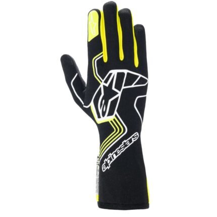 ALPINESTARS TECH-1 RACE V4 GLOVES BLACK YELLOW