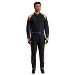 ALPINESTARS GP PRO COMP V2 FIA SUIT BLACK ORANGE FLUO