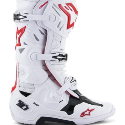 ALPINESTARS TECH 10 SUPERVENTED BOOTS WHITE RED