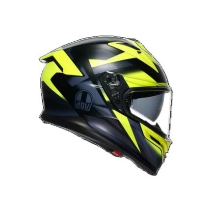 AGV K7 MATT BLACK YELLOW FLUO MOTORBIKE FULL FACE HELMET