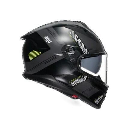 AGV K7 MATT GREY YELLOW FLUO MOTORBIKE FULL FACE HELMET