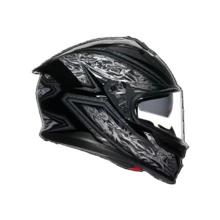 AGV K7 DAMASCUS BLACK SILVER MOTORBIKE FULL FACE HELMET