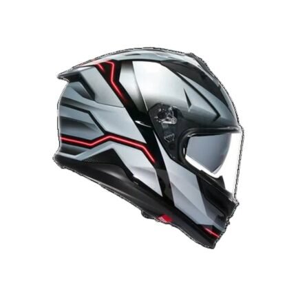 AGV K7 BLACK SILVER MOTORBIKE FULL FACE HELMET DOT E2206