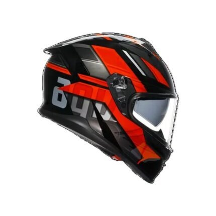 AGV K7 BLACK RED MOTORBIKE FULL FACE HELMET DOT E2206