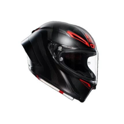 AGV PISTA CARBON BLACK RED FULL-FACE MOTORCYCLE HELMET