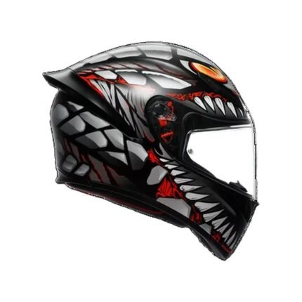 AGV K1 S LYZARD MATT BLACK/GREY/RED FULL FACE MOTORCYCLE HELMET