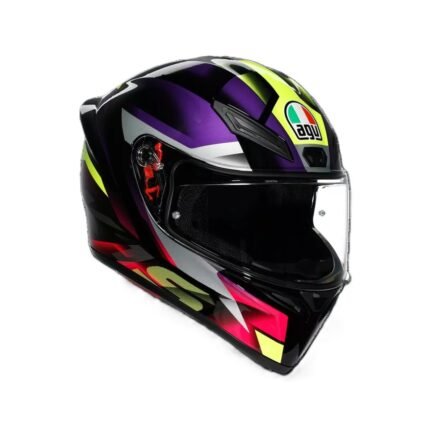 AGV BLACK/PURPLE/PINK - MOTORBIKE FULL FACE HELMET