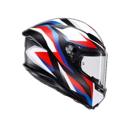 AGV K6 S MATT BLACK RED BLUE MOTORBIKE FULL FACE HELMET