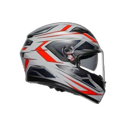 AGV K3 DOT E2206 SPACE MATT WHITE RED FLUO FULL FACE HELMET