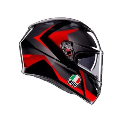 AGV K3 DOT E2206 STRIGA BLACK GREY RED FULL FACE HELMET