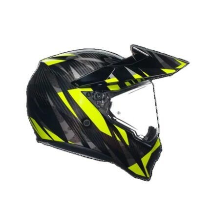 AGV AX9 CARBON/GREY/YELLOW FLUO - MOTORBIKE FULL FACE HELMET