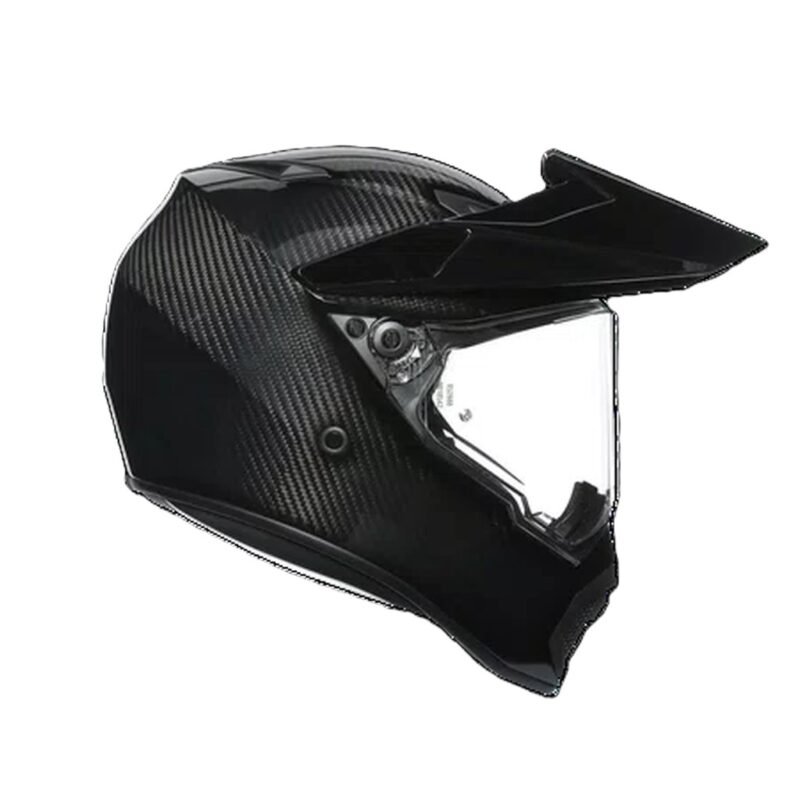 AGV AX9 MONO GLOSSY CARBON - MOTORBIKE FULL FACE HELMET DOT (E2206)