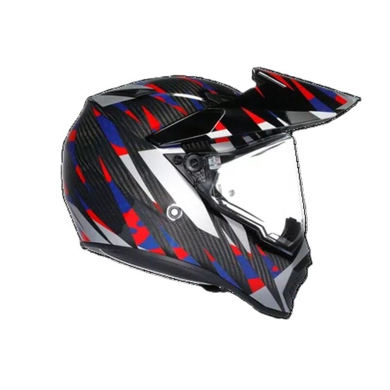 AGV AX9 STEPPA CARBON/RED/BLUE - MOTORBIKE FULL FACE HELMET