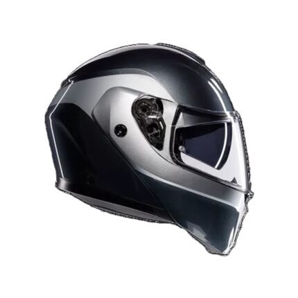 AGV STREETMODULAR GREY/SILVER - MOTORBIKE FLIP-UP HELMET