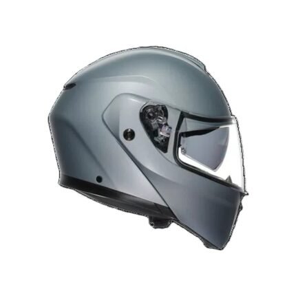 AGV STREETMODULAR MONO MATT SILVER - MOTORBIKE FLIP-UP HELMET